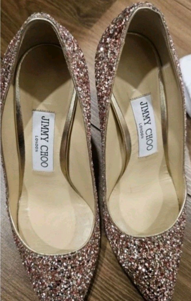 Shoes Jimmy Choo Love 85 Glitter Jimmy Choo Love 85 Platinum