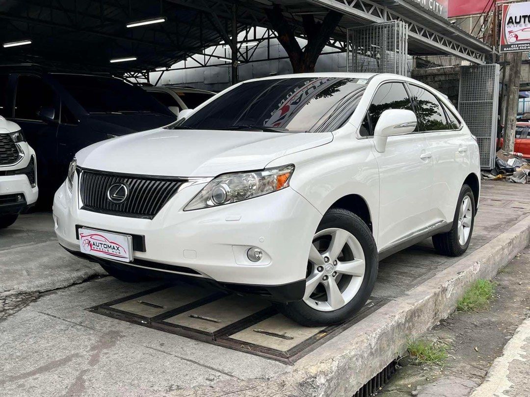 Lexus RX350 Auto Auto (Category: Used Cars) located in Quezon City. Submitted by automax1120 (Listing ID 1313616266, Image 1). Description: 2011 Lexus RX350 Automatic Transmission Sunroof Pristine condition All original Very well kept See to appreciate 100% guaranteed not flooded/ not collided Clean papers- money back guarantee Open for cash, trade in or financing- we will assist you. Guaranteed fast approval 788K neg upon actual viewing 09 17 83
