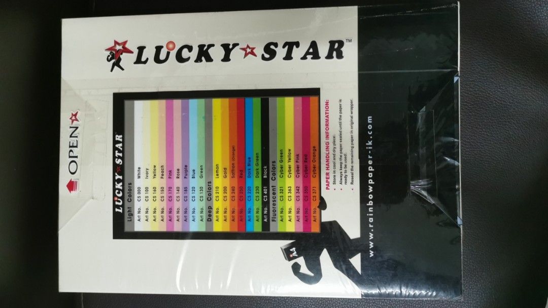 Lucky Star A4 Premium Colour Paper, Computers & Tech, Printers