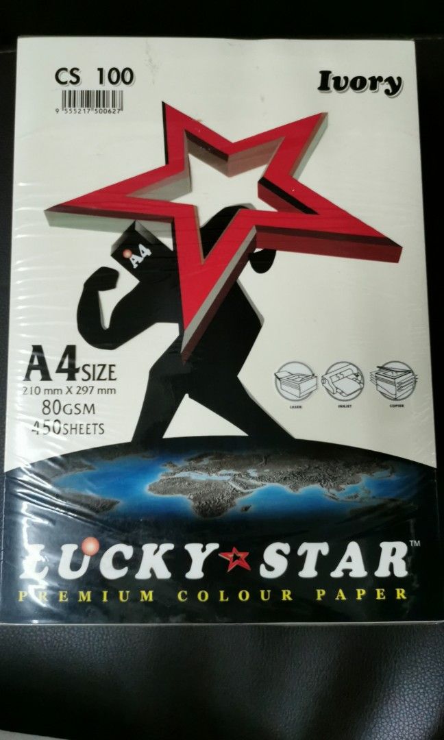 Lucky Star A4 Premium Colour Paper, Computers & Tech, Printers