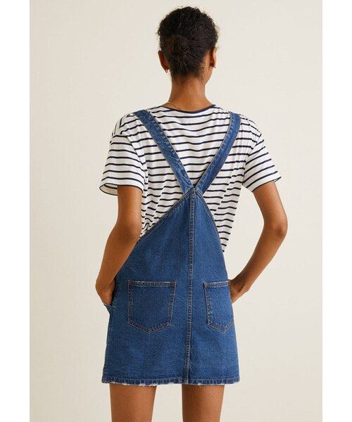 mango denim pinafore dress MANGO Pocket Denim Pinafore Dress