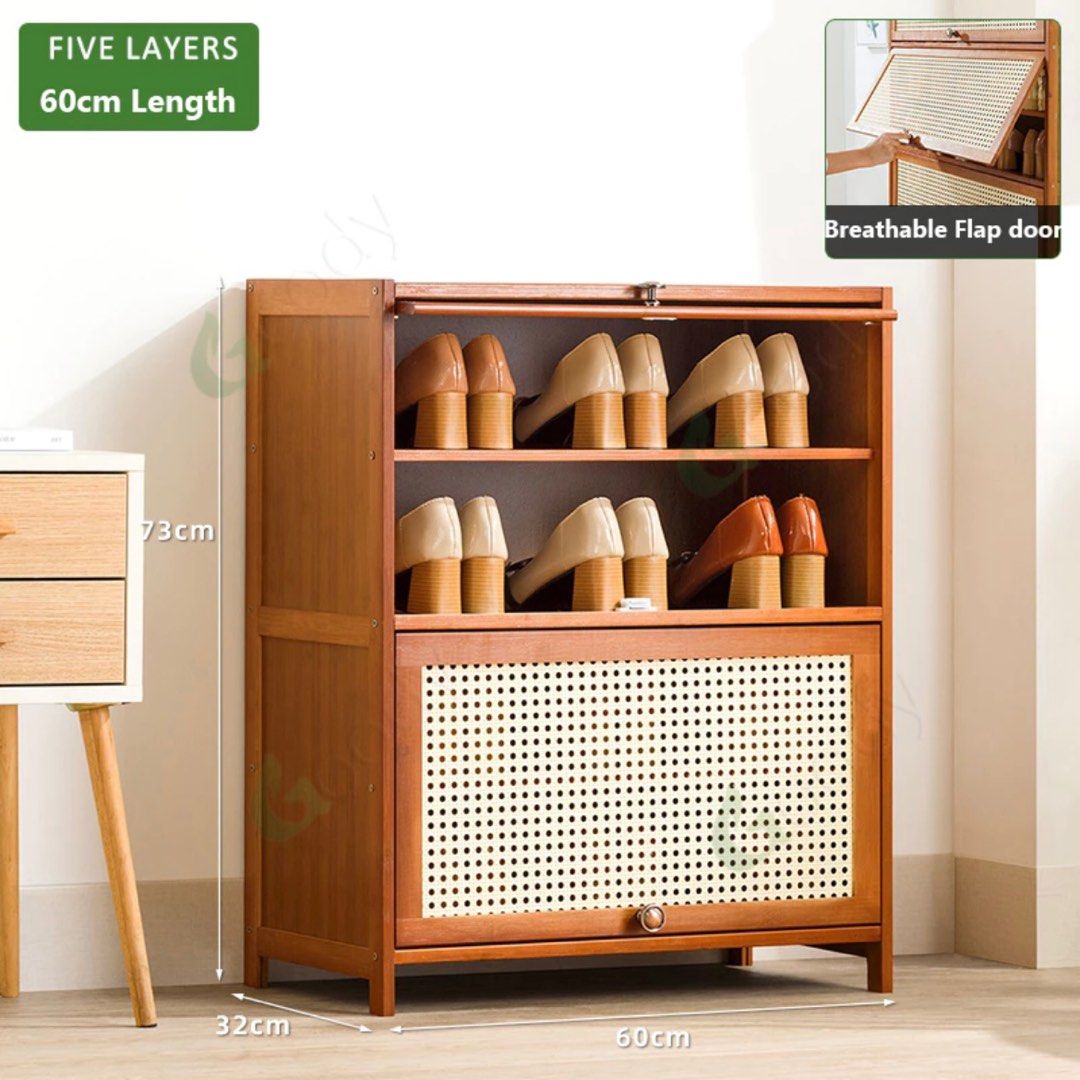Multilayered Shoe Cabinet Waterproof Scratchproof Durable Shoe Rack Waterproof Wooden Shoe Organiser Shelf