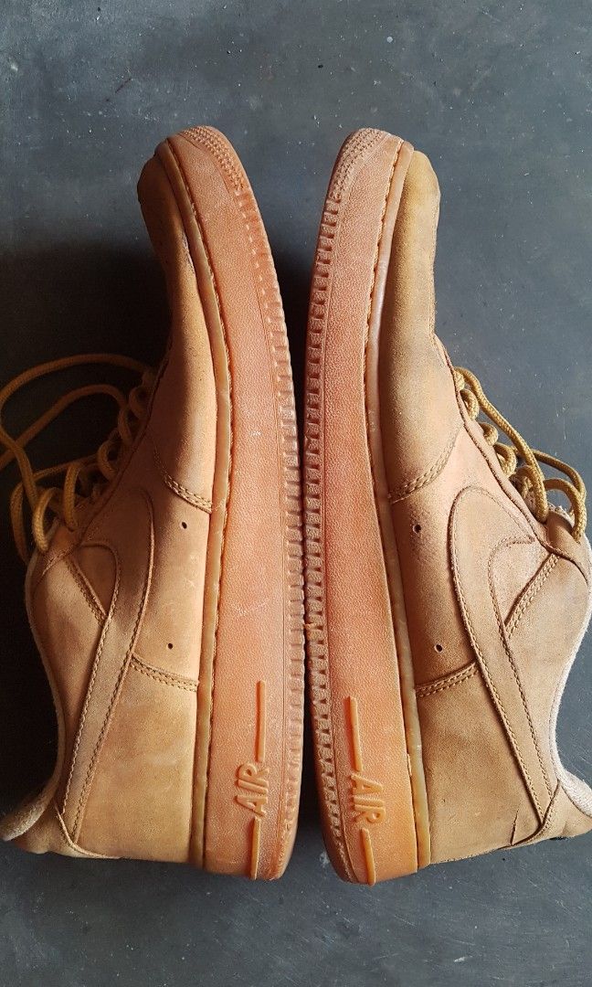 Nike Air Force Low Flax, Fesyen Pria, Sepatu Sneakers di