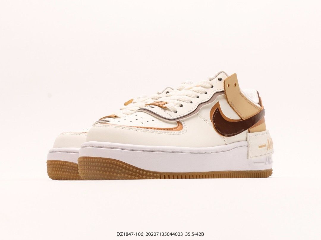 Nike Air Force 1 Shadow Sail Flax Shoes US 5 US 9 Women s Fashion Footwear Sneakers on Carousell