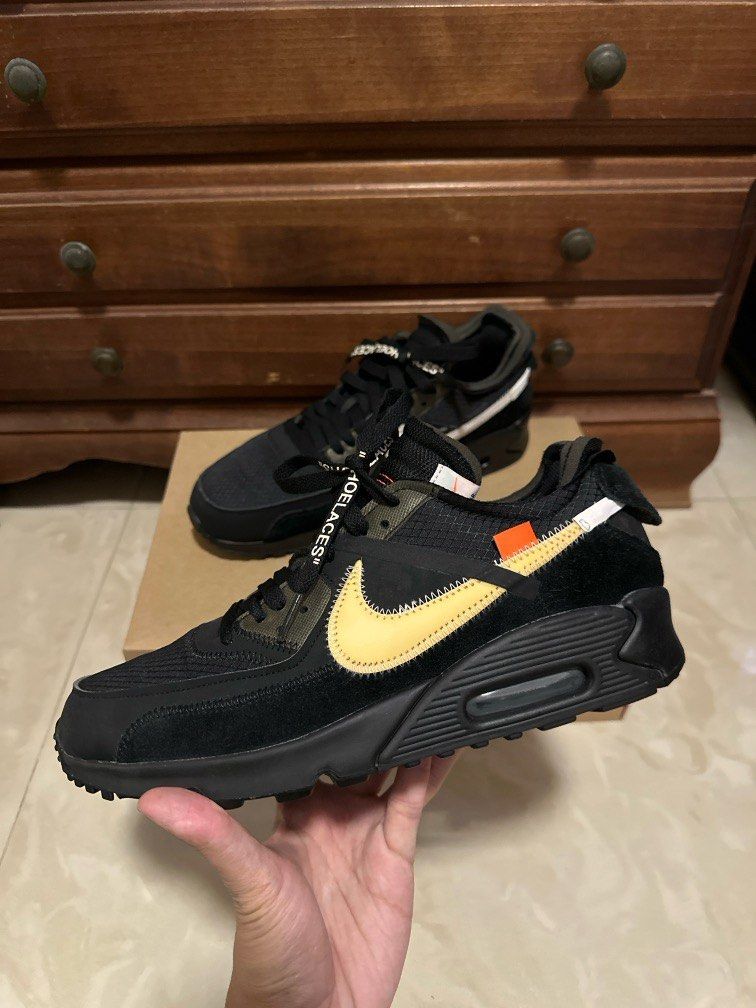 No Trades Nike x Off White Air Max 90 Black US8.5 fits like US8 Men s Fashion Footwear Sneakers on Carousell