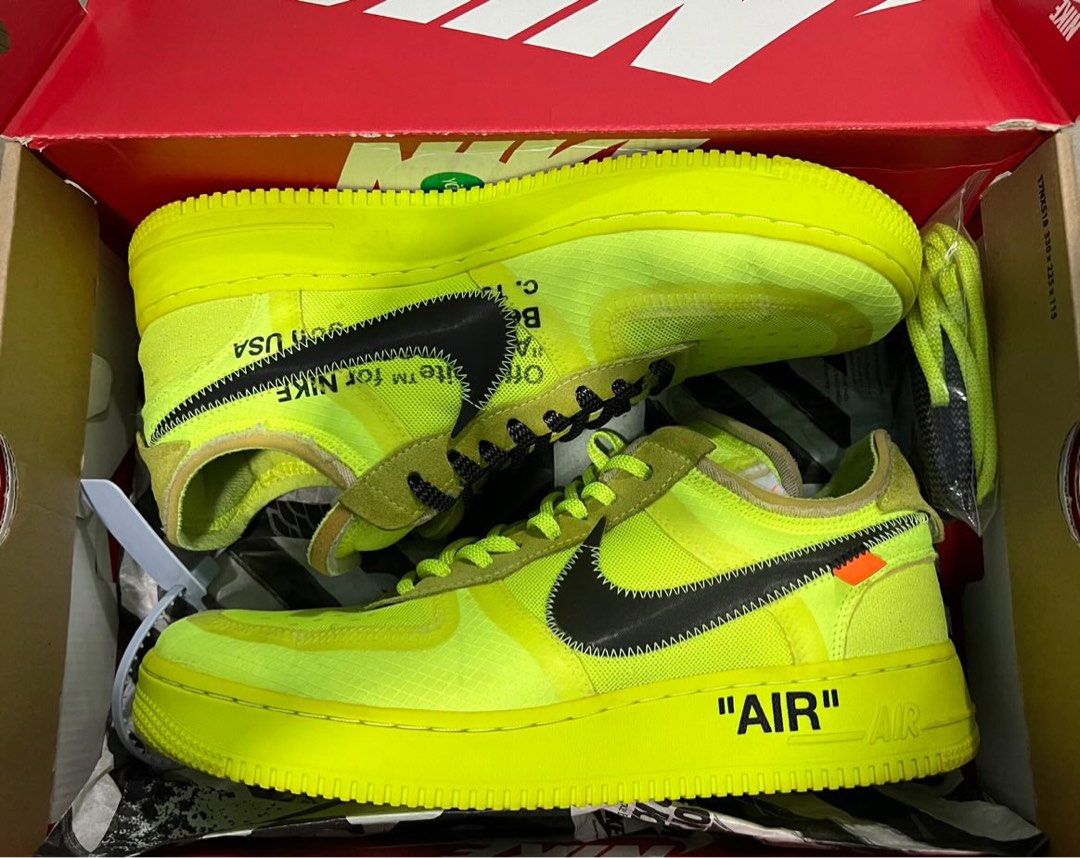 nike x off white air force one volt