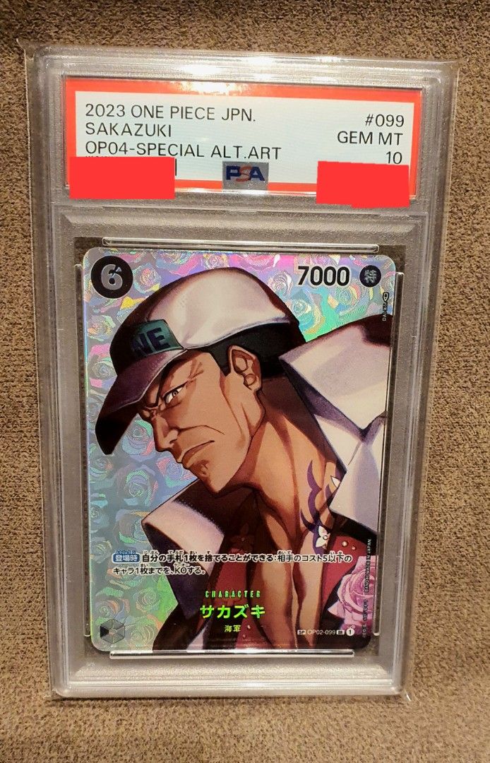OP04 SP Sakazuki PSA 10, Hobbies & Toys, Toys & Games on Carousell