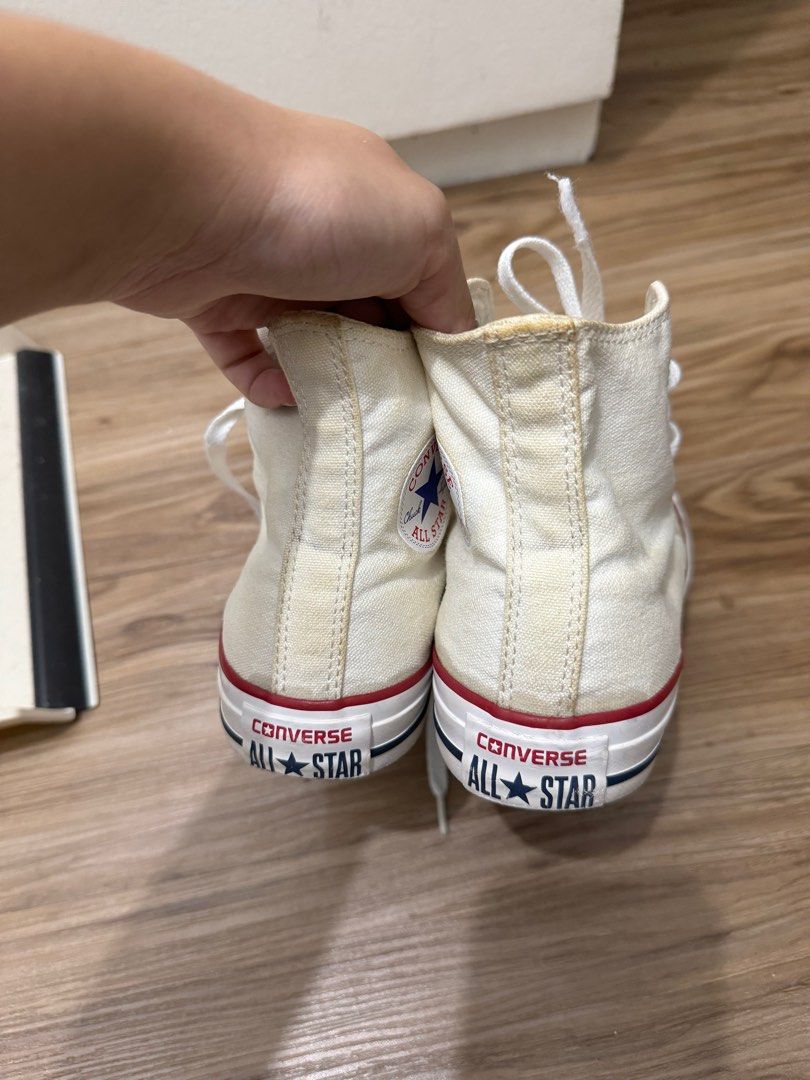 original converse high cut shoes (Category: Sneakers) located in Rizal. Submitted by esquivel.declutter (Listing ID 1313725282, Image 2). Description: bought for 3k in shoe salon original feel free to message rfs: not using anymore, stored in cabinet .