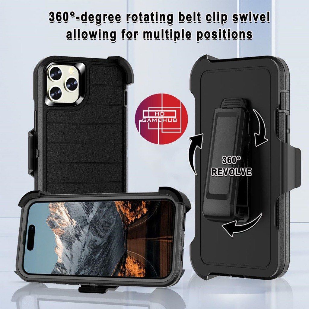 Otterbox Defender Pro for iPhone 15 / iPhone 15 Pro Max / iPhone 15 Plus / iPhone 15 Pro (Category: Cases & Sleeves) located in Quezon City. Submitted by playamerica (Listing ID 1313626128, Image 2). Description: Otterbox Defender Pro Shockproof Case with Belt Clip Holster Available models: iPhone 15 / 15 Pro / 15 Plus / 15 Pro Max iPhone 14 / 14 Pro / 14 Plus / 14 Pro Max Material: Silicone Rubber Outer Cover + Polycarbonate Inner Shell Shockpro