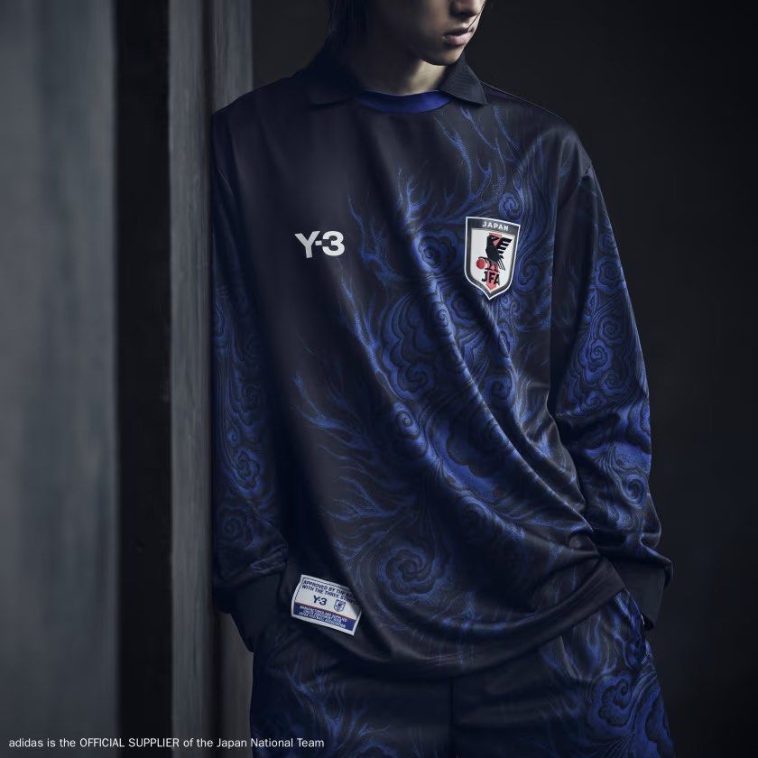 現貨細中大碼Oversize style Adidas Y-3 JFA 日本隊長袖衫Long Sleeve