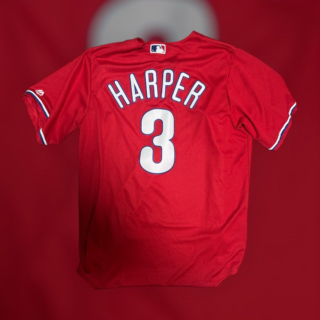 Philadelphia Phillies Bryce Harper Majestic Jersey MLB Baseball Blokecore Made In USA Men s Fashion Activewear on Carousell