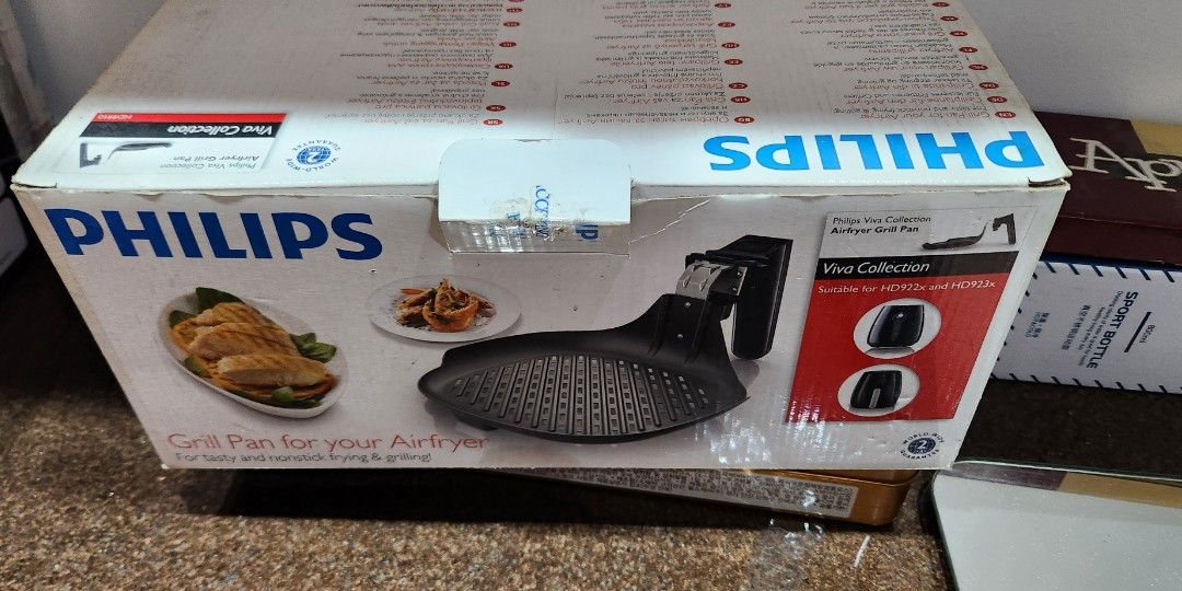 Philips airfryer grill pan decluttering sale (Category: Cookware & Accessories) located in San Juan City. Submitted by dailydealsphest2010 (Listing ID 1313645203, Image 2). Description: no damage Philips airfryer grill pan .