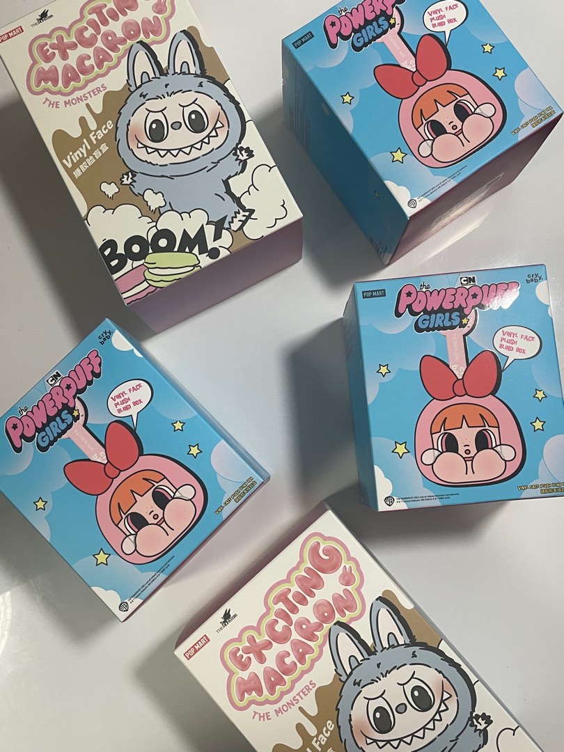 POPMART CRYBABY X PPG AND LABUBU MACARON, Hobbies & Toys, Memorabilia ...