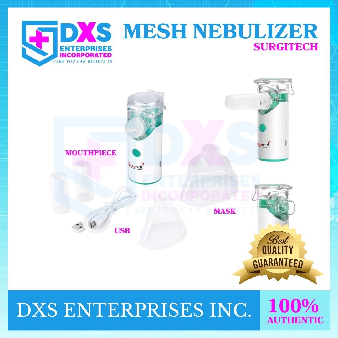 PORTABLE MESH NEBULIZER RECHARGEABLE NEBULIZER- COMPLETE SET; SAME DAY DELIVERY (Category: Medical Supplies & Tools) located in Quezon City. Submitted by jeca_closet (Listing ID 1313616197, Image 3). Description: AVAILABLE ON STOCK✨ BUY YOUR NEEDS NOW, HERE IN OUR SHOP! WE HAVE ALL KINDS OF MEDICAL SUPPLIES THAT YOU NEED! “DXS ENTERPRISES INC.” MEDICAL SUPPLIES AND EQUIPMENT! WE ACCEPT RETAIL AND BULK ORDERS!! Visit us at: Pin: EXS ENTERPRISES IN