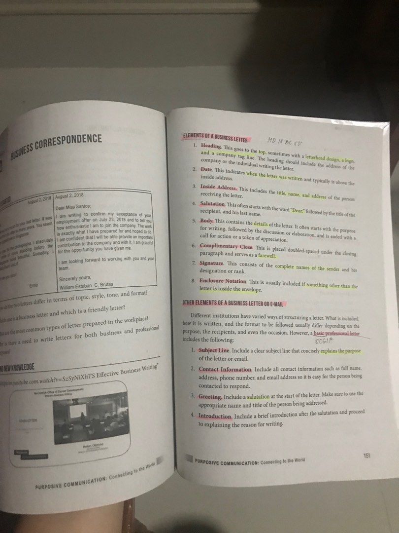 Purposive Communication: Connecting to the World (Revised edition) (Category: Textbooks) located in Liliw. Submitted by bbeeaa (Listing ID 1313716304, Image 3). Description: With plastic cover No name With answers and highlights.