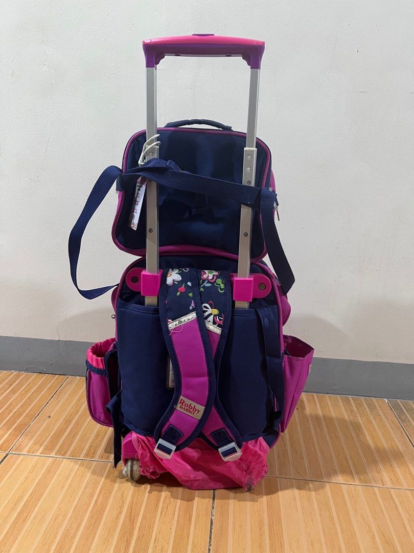 School Trolley Bag (Category: Babies & Kids Fashion) located in Manila. Submitted by fullybars.yp (Listing ID 1313754893, Image 2). Description: preloved bag rfs: bbili na po kami ng new bag 🙂 1,500 nalang po 📍sampaloc manila.
