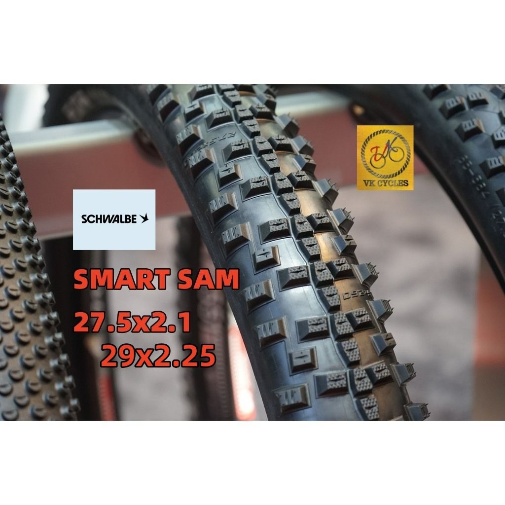 Schwalbe Smart Sam 27.5X2.1 29x2.25 E BIKE Performance MTB Wire Bead Tire Addix 27.5 x 2.1 29 x 2.25 Mountain bike Sports Equipment Bicycles Parts Bicycles on Carousell