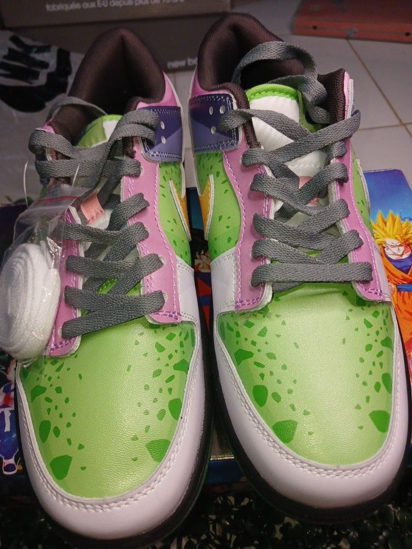Sepatu Nike Dunk x Dragon Ball Pikolo, Fesyen Pria, Sepatu