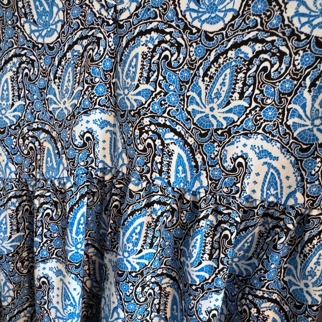 SHEIN Paisley Print Smock Dress size XL Polyester (Category: Clothes) located in Richmond. Submitted by shopmybodega (Listing ID 1313714304, Image 3). Description: Never used, just laundered and stored.