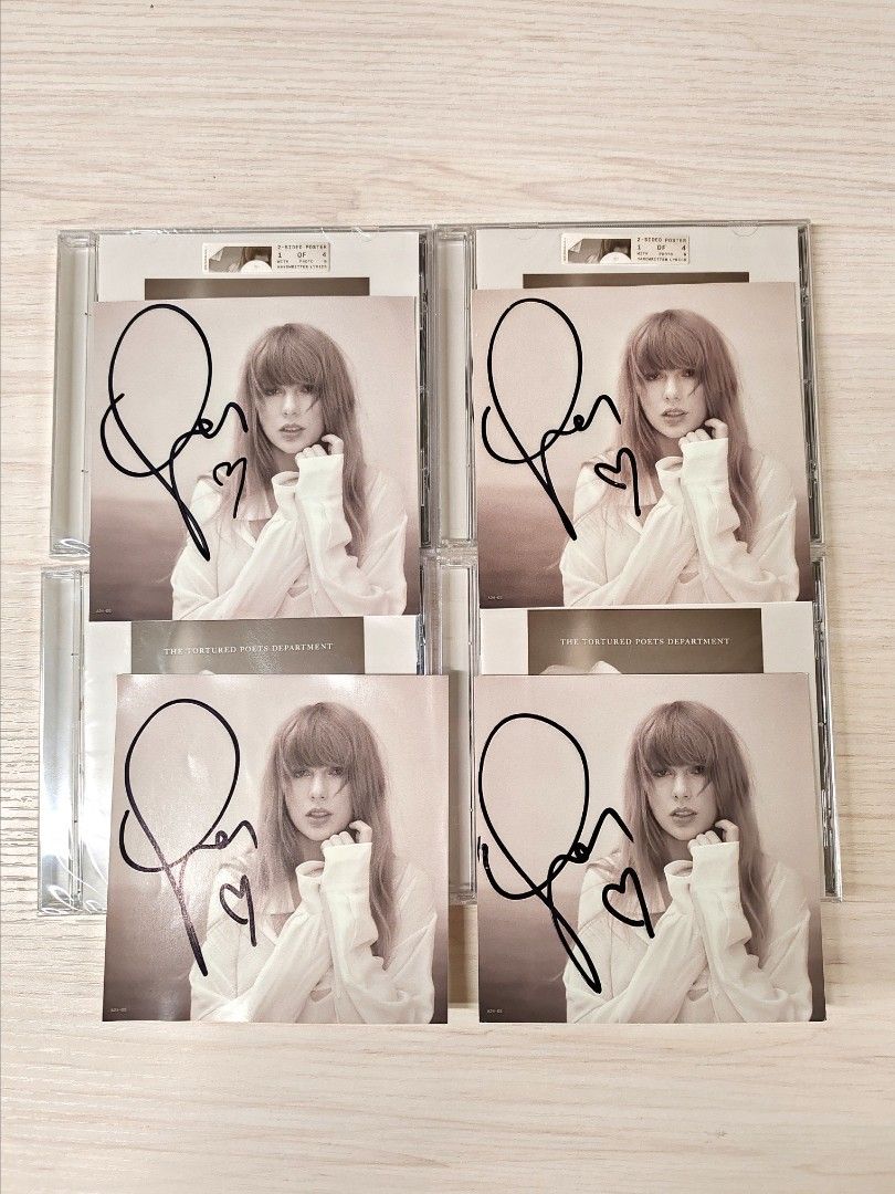 Taylor Swift TTPD 直筆サイン入りCD ハート付き ⑪（Taylor
