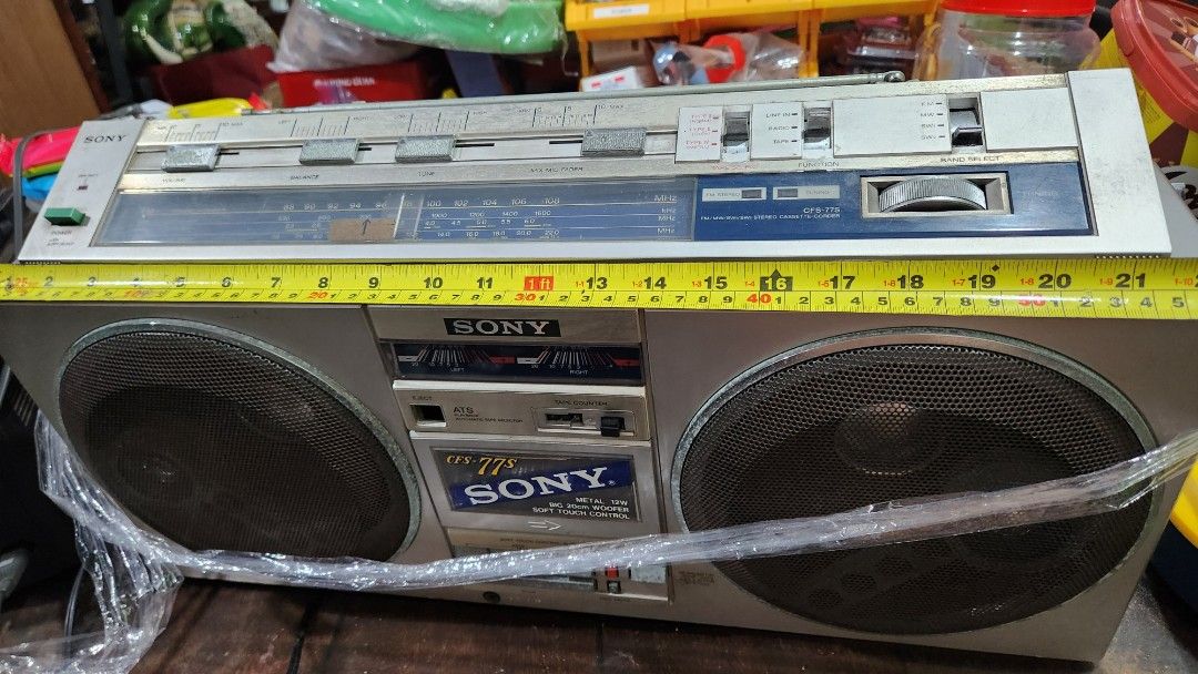 Super Rare Sony CFS-77 BoomBox, Audio, Portable Music Super Rare Sony CFS-77 BoomBox, Audio, Portable Music