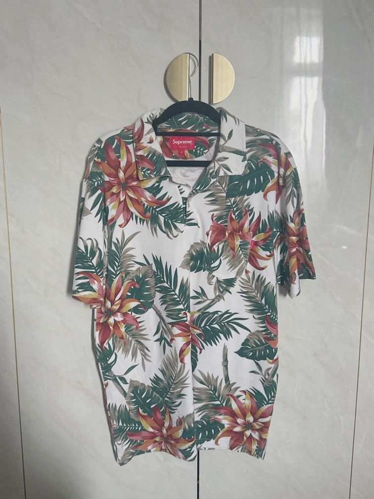 Supreme floral polo hot sale