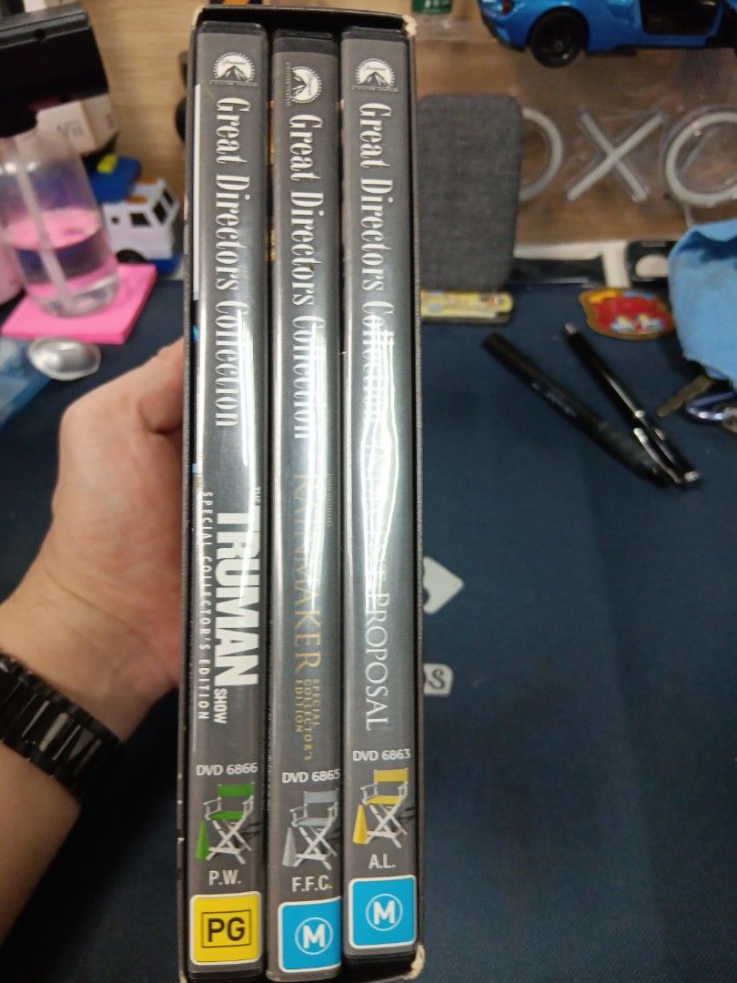 The Great Directors Col , Rainmaker, Indecent Proposal, Truman (Category: CDs & DVDs) located in Manila. Submitted by ayinong0453384 (Listing ID 1313652871, Image 2). Description: 3cd collection in excellent condition mint still with box pm for order.