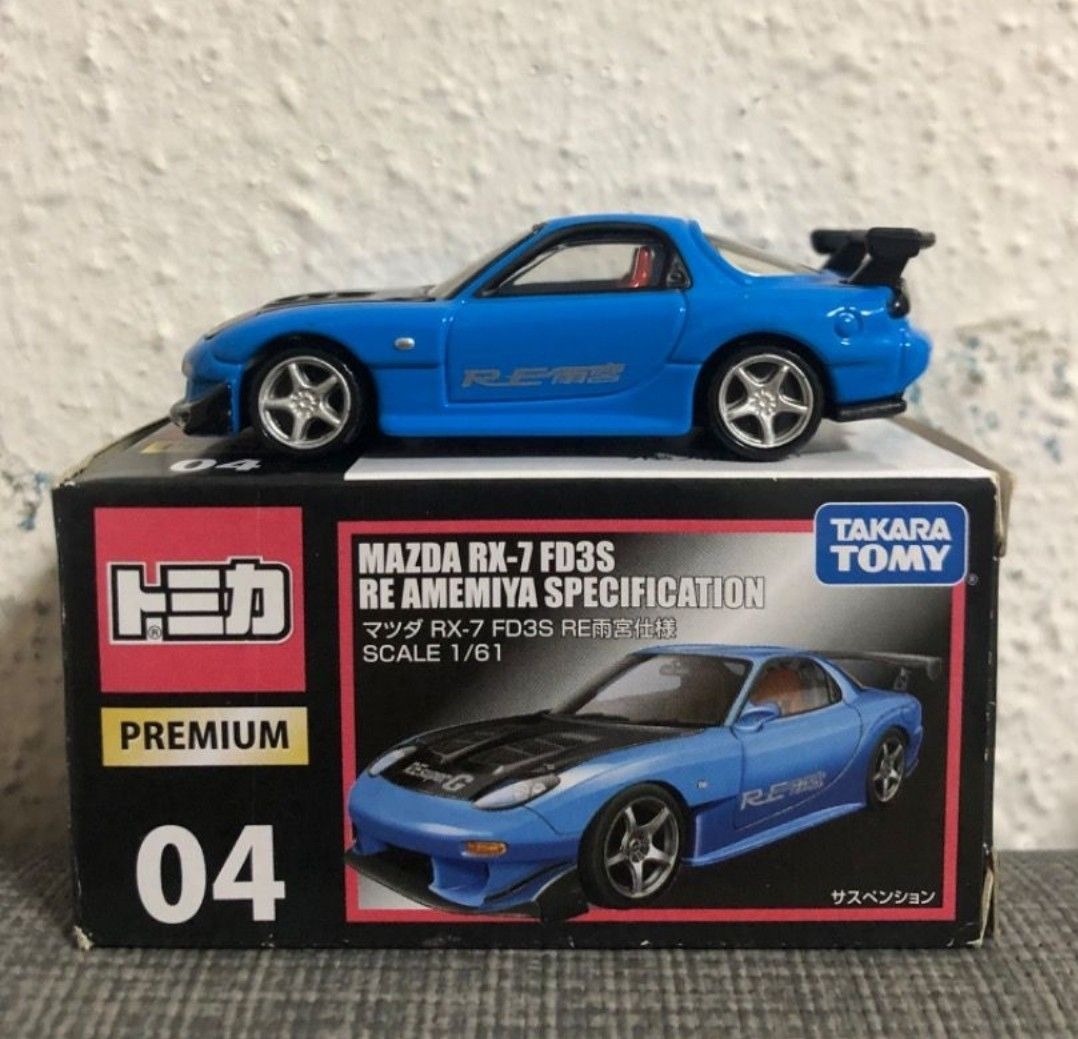 Voiture Miniature Tomica Mazda RX-7 FD3S - Édition Limitée Edion, 1/64, Bleue, Neuve Sous Boîte