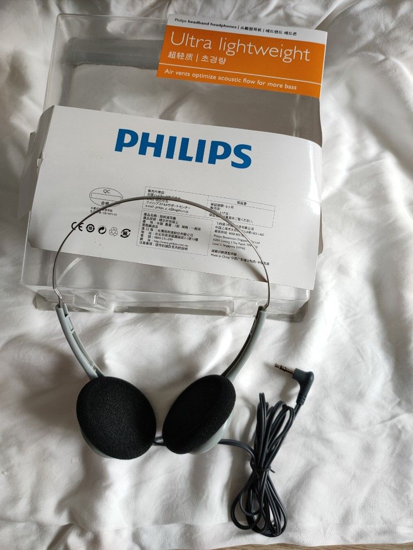 Ultra Lightweight Philip headband headphones Audio Headphones Headsets on Carousell