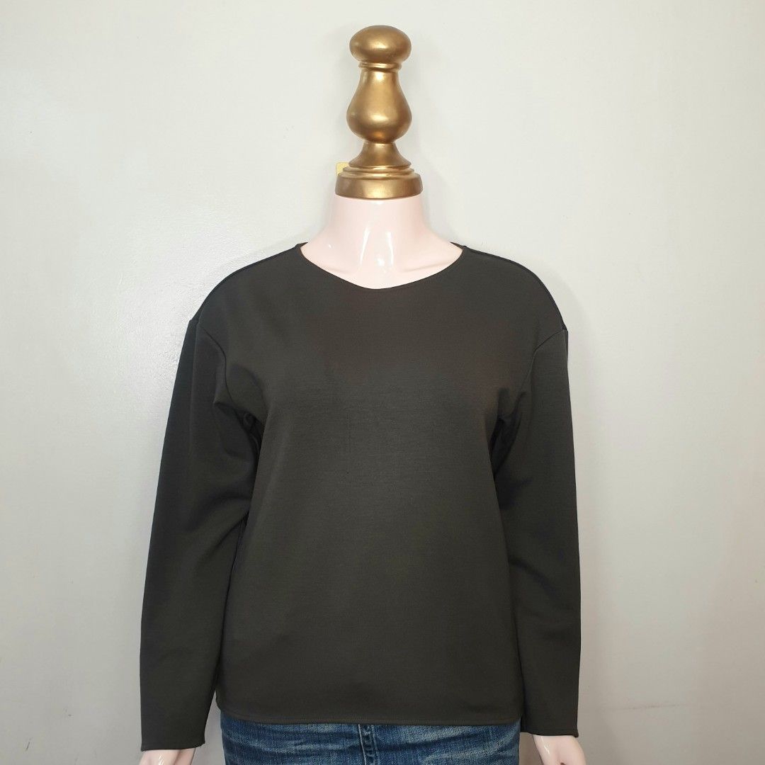 Uniqlo Women Stretch Double Face Pullover Medium