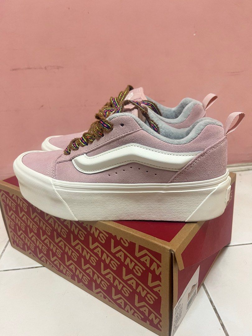VANS KNU STACKED PINK LACE Women s Fashion Footwear Sneakers on Carousell