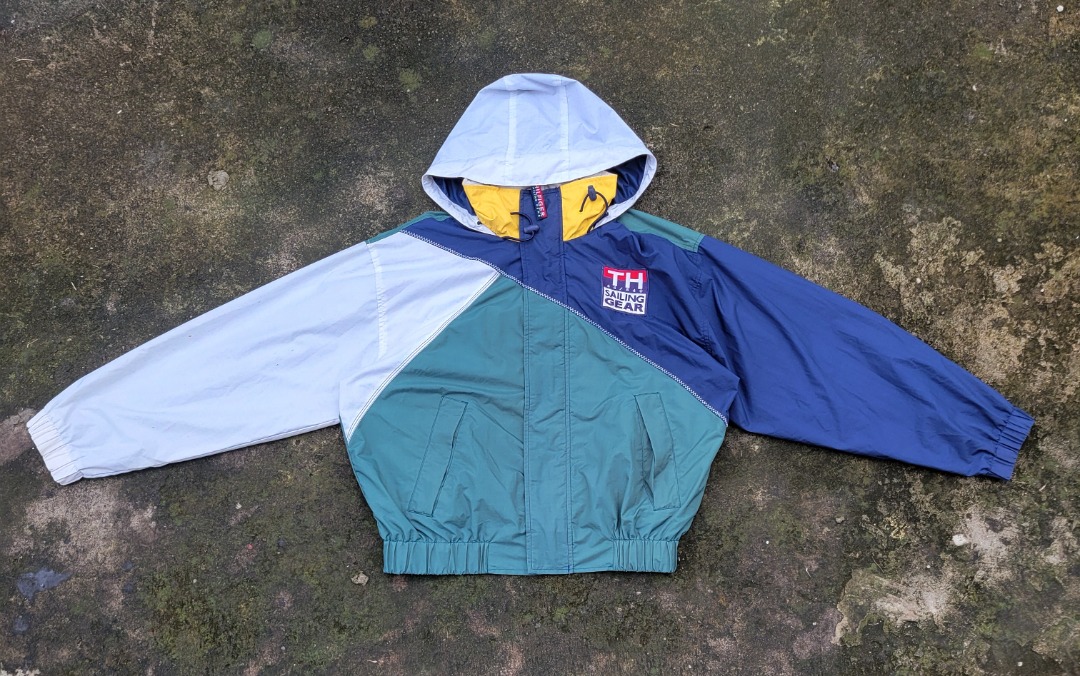 Vintage Tommy Hilfiger Sailing Gear Jacket (Packable Hood), Men's