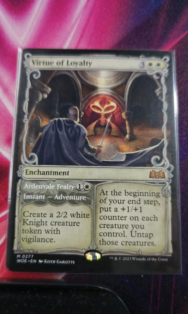 mtg virtue cards Teval, Arbiter of At the beginning of your end step Virtue Of Loyalty // Ardvenvale