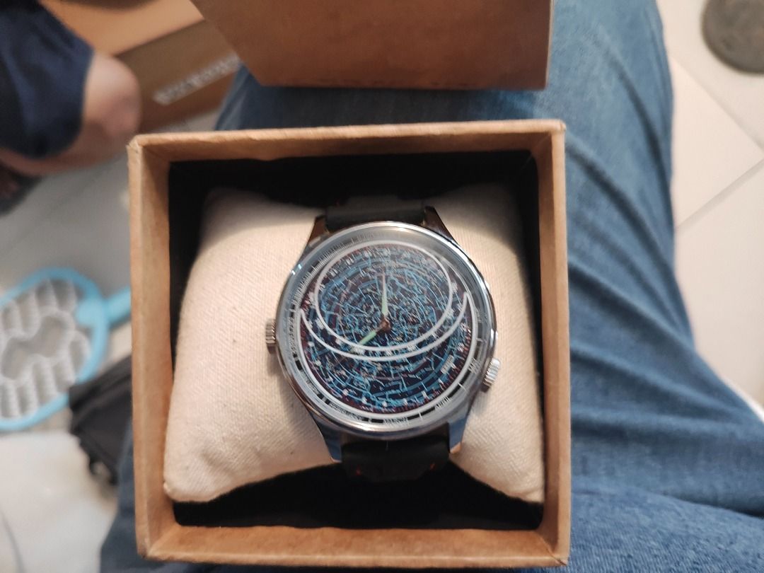 WatchDesign Astro II Constellation Watch Astronomy Astronomical Night Sky View with Rotating Planisphere map complication Luxury Watches on Carousell