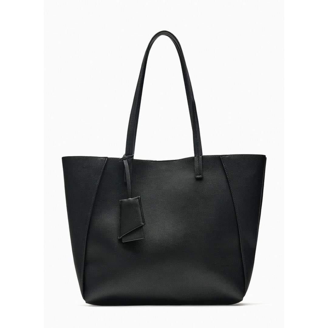 Zara Black Tote Bag Women s Fashion Bags Wallets Shoulder Bags on Carousell