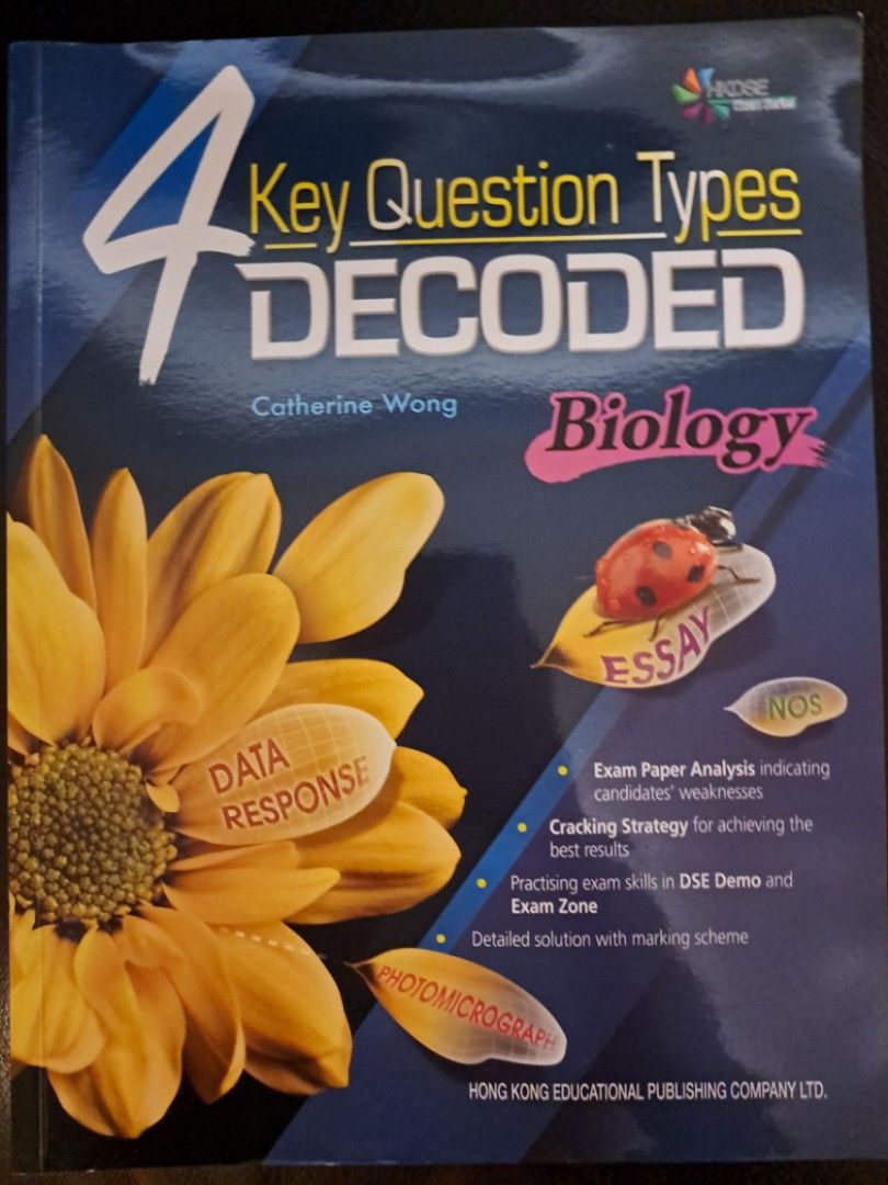 4 Key Question Types Decoded Biology, 興趣及遊戲, 書本 & 文具, 教科書 - Carousell