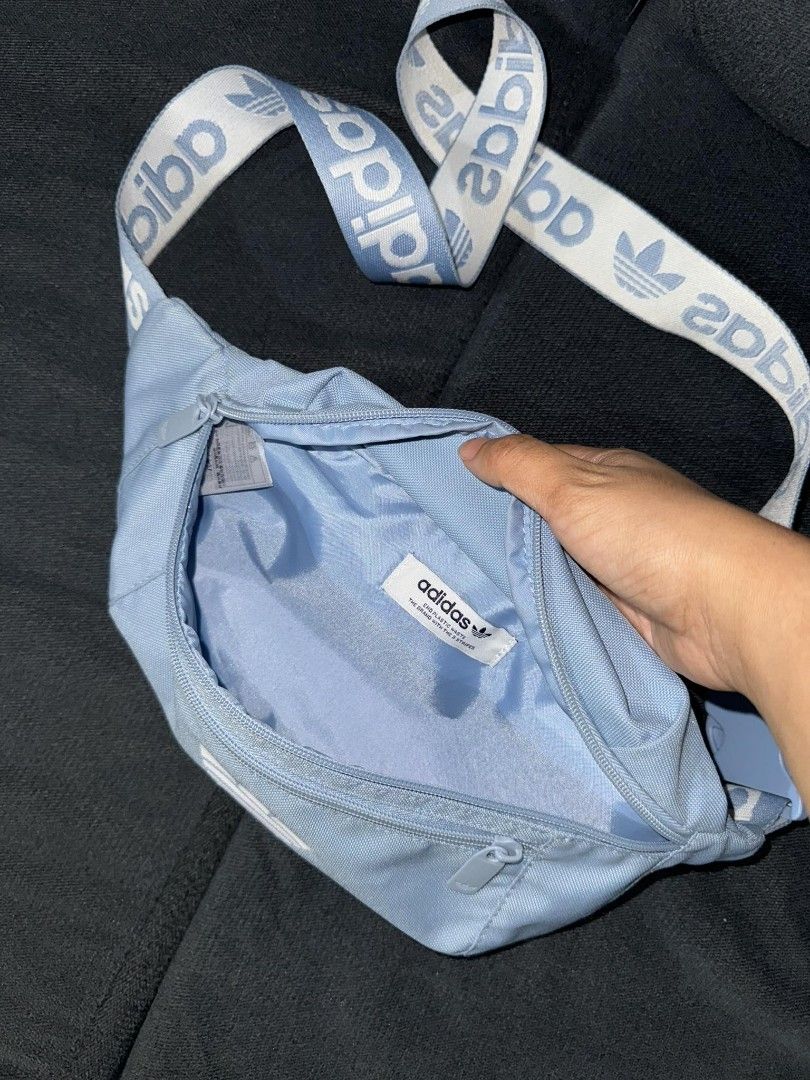 Adidas classic waist bag - Blue (Category: Belt bags, Clutches and Pouches) located in Pasig City. Submitted by itsrubyred (Listing ID 1313815941, Image 3). Description: 📌 rfs : nakatambak lang ones lang nagamit 📌 delivery via lalamove or LBC.