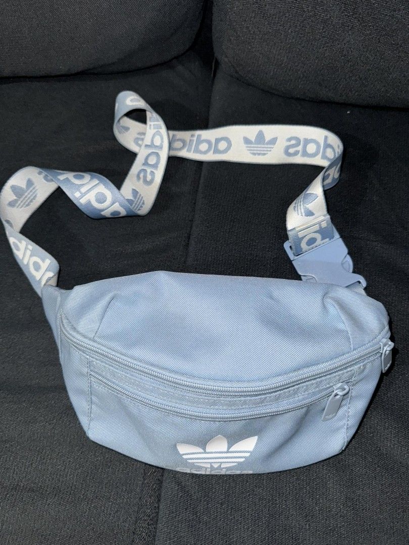 Adidas classic waist bag - Blue (Category: Belt bags, Clutches and Pouches) located in Pasig City. Submitted by itsrubyred (Listing ID 1313815941, Image 2). Description: 📌 rfs : nakatambak lang ones lang nagamit 📌 delivery via lalamove or LBC.