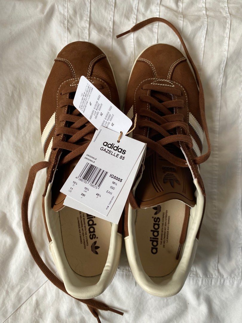 adidas gazelle silver green womens Adidas Gazelle Low Leather Trainers UK10/US10.5/EU44.5 BB5498 White   VintageTrainers