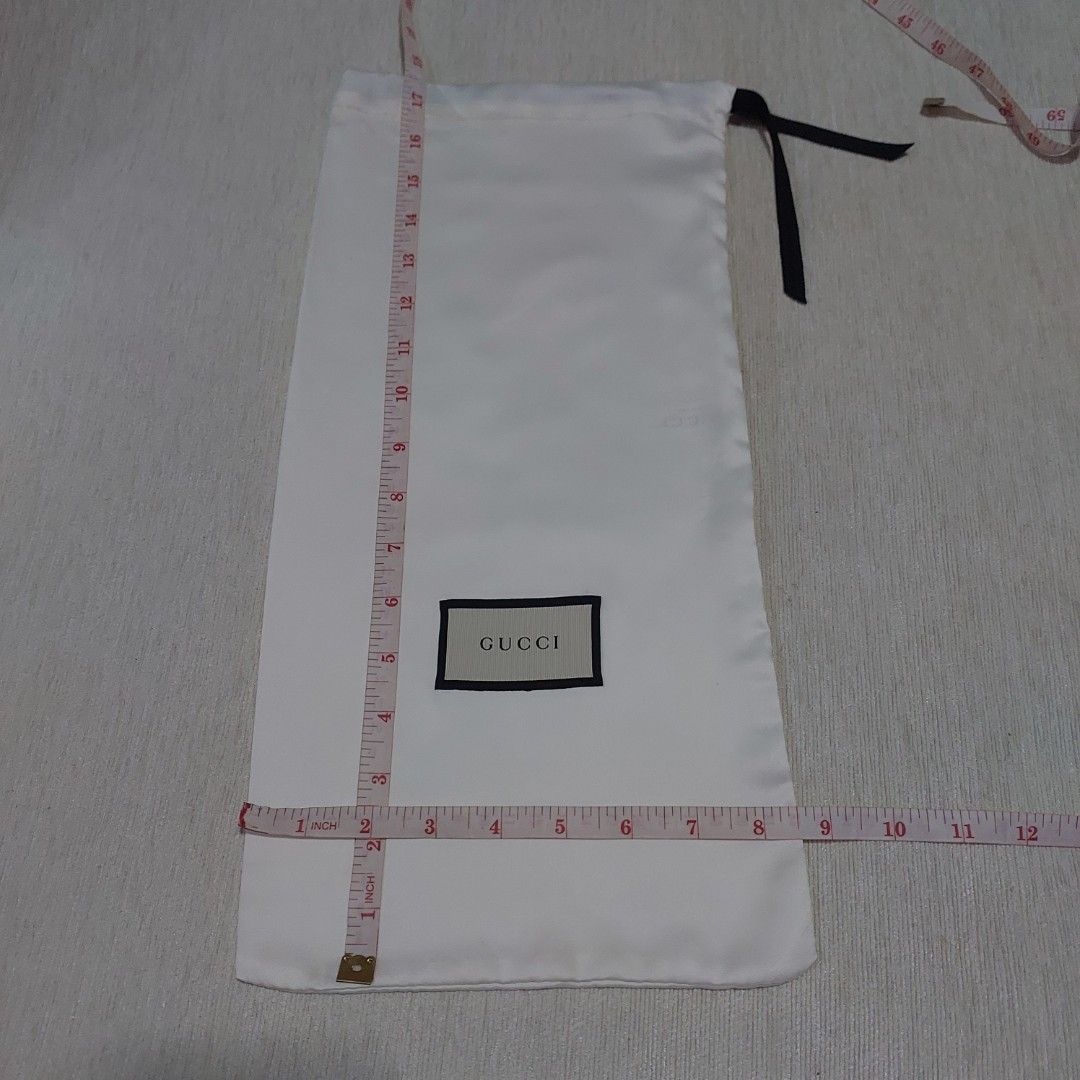 Authentic Gucci shoe dust bag 17.5x8.5 inches