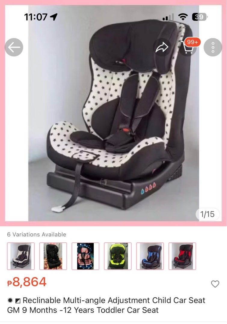 BIG SALE Child Car Seat Car GM 9 Months 12 Years Children Foldable Portable 3C Seats High Quality Babies Kids Going Out Car Seats on Carousell
