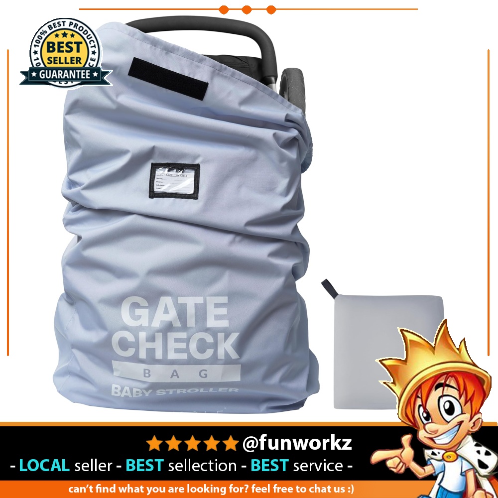 Bramble XL Gate Check Carrying Bag for Baby Stroller Air Travel and Storage Durable and Waterproof Large 116 x 53 x 34 cm Multicolor