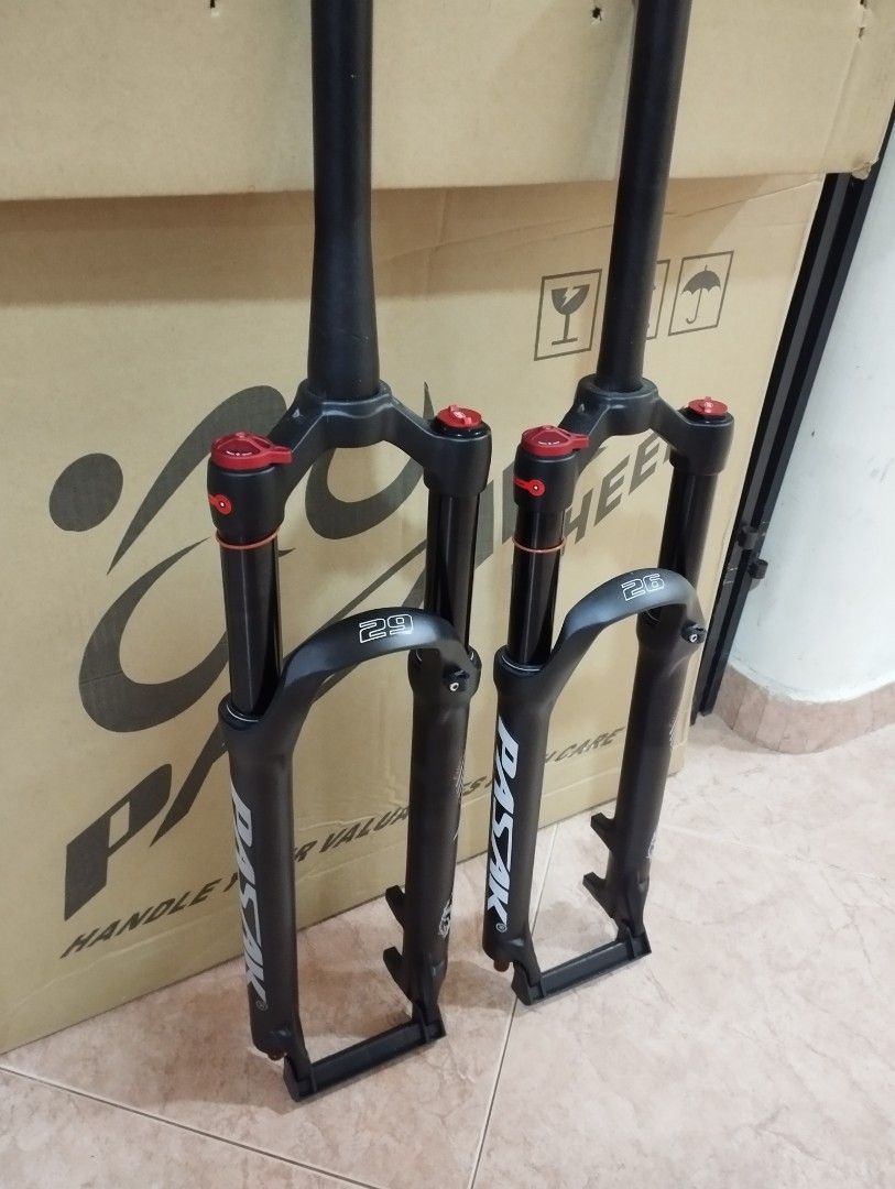 CLEARANCE PASAK 26 27.5 29 Suspension Air Fork Mountain Bike MTB 120MM Travel Fork Sports Equipment Bicycles Parts Parts Accessories on Carousell