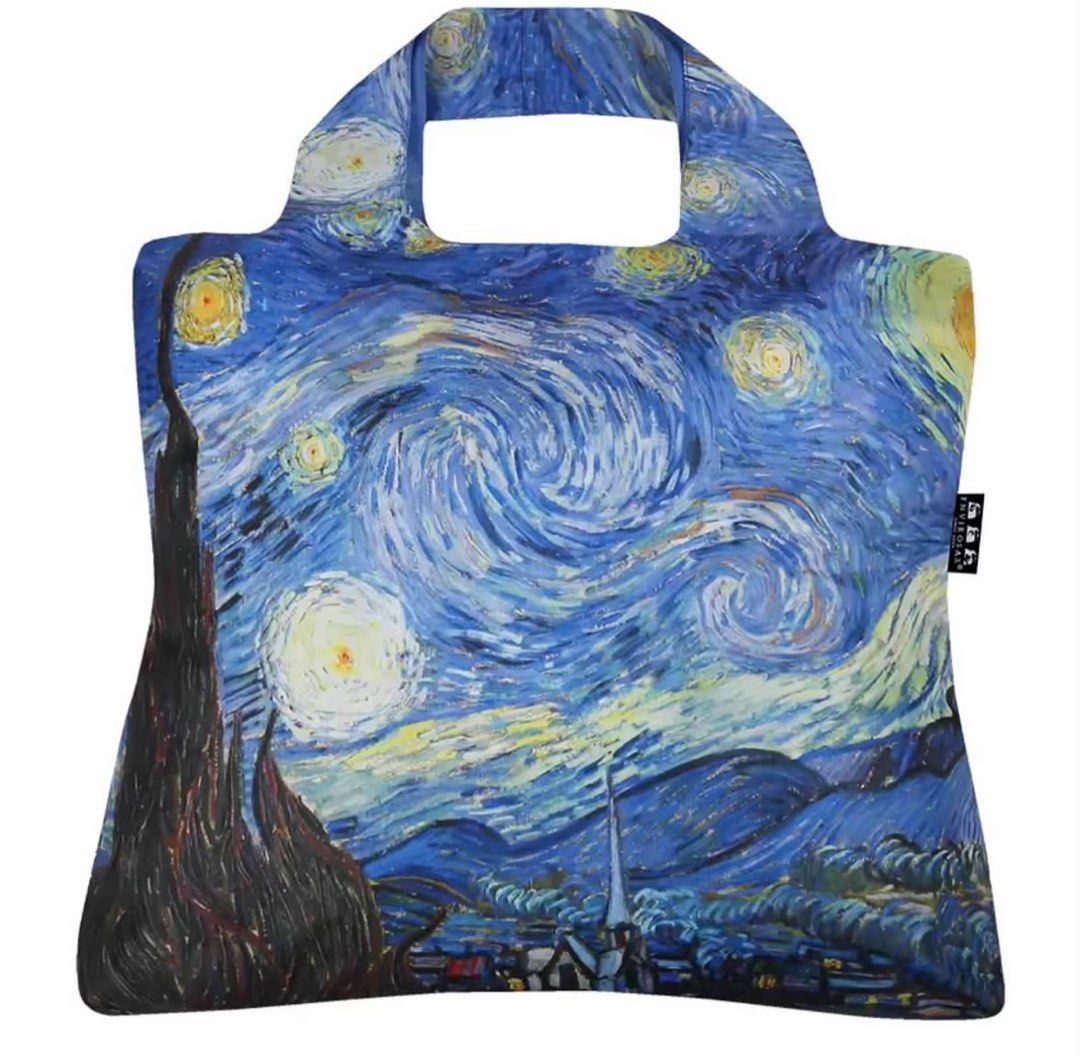 LOQI Van Gogh Reusable Grocery Foldable Shopping Bag Envirosax Hobbies Toys Stationery Craft Other Stationery Craft on Carousell