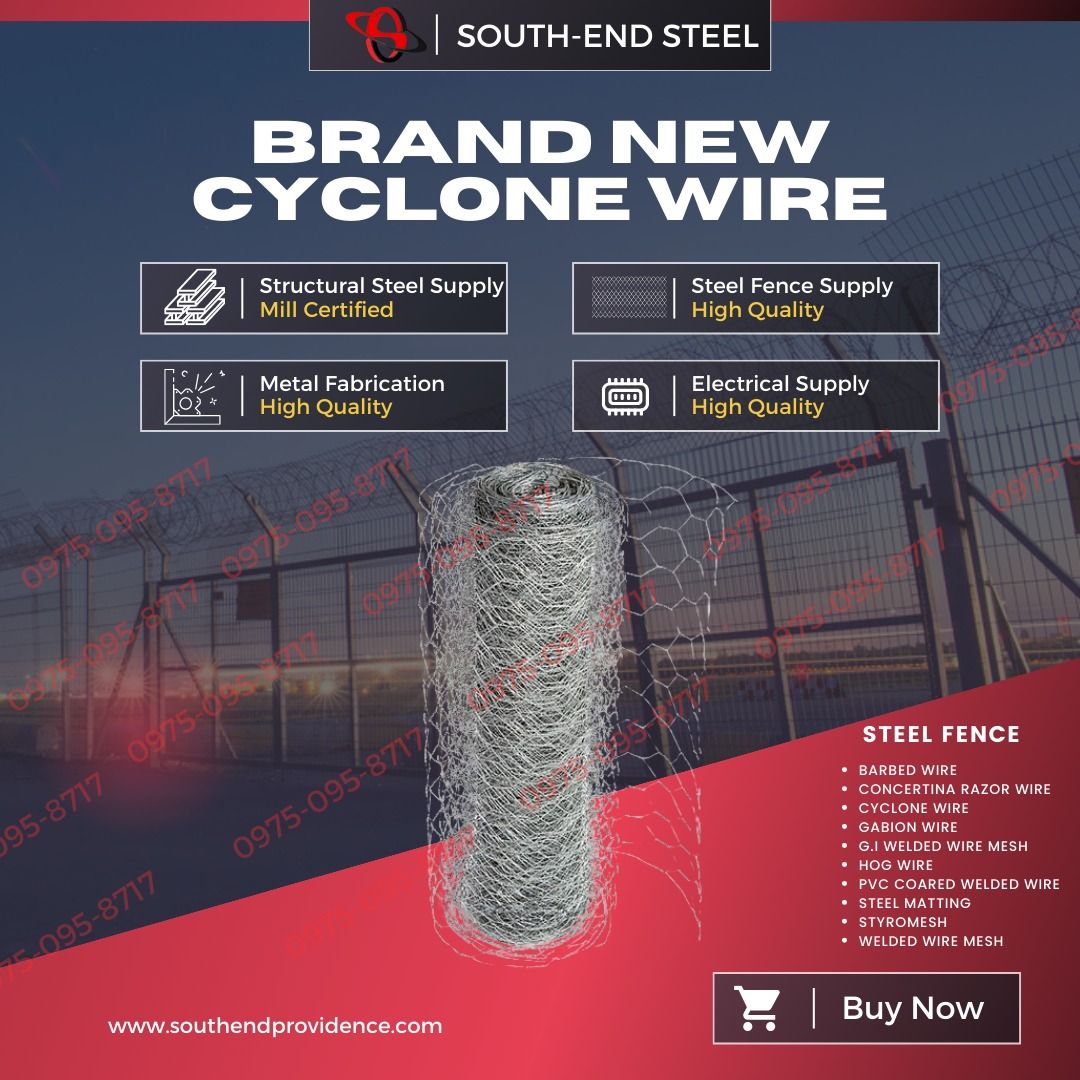 Cyclone Wire 10 meters & Chain Link Fence / Kambing Wire / Pambakod ...