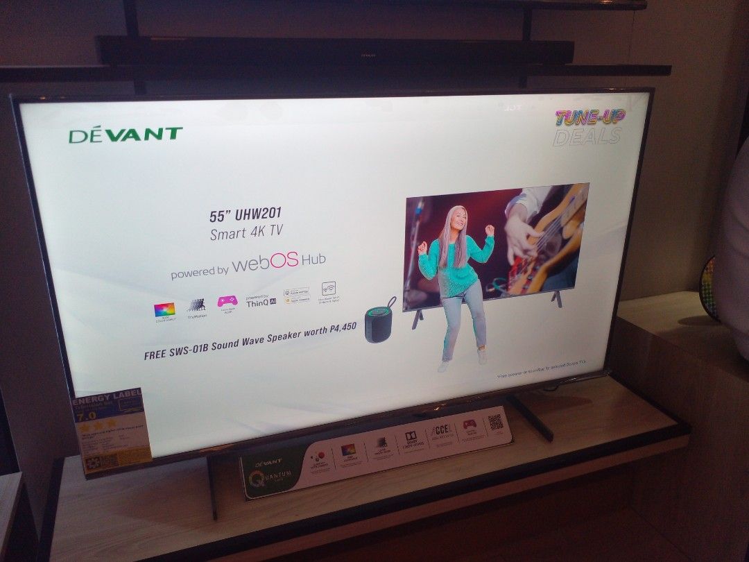 Devant Led tv Smart Digital Web OS tv UHD 4K Quantum 32 43 50 55 65 75 ...