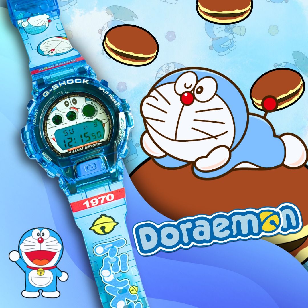 Doraemon Custom Design for DW 6900 G Shock Watch Custom G Shock Special Custom G Shock