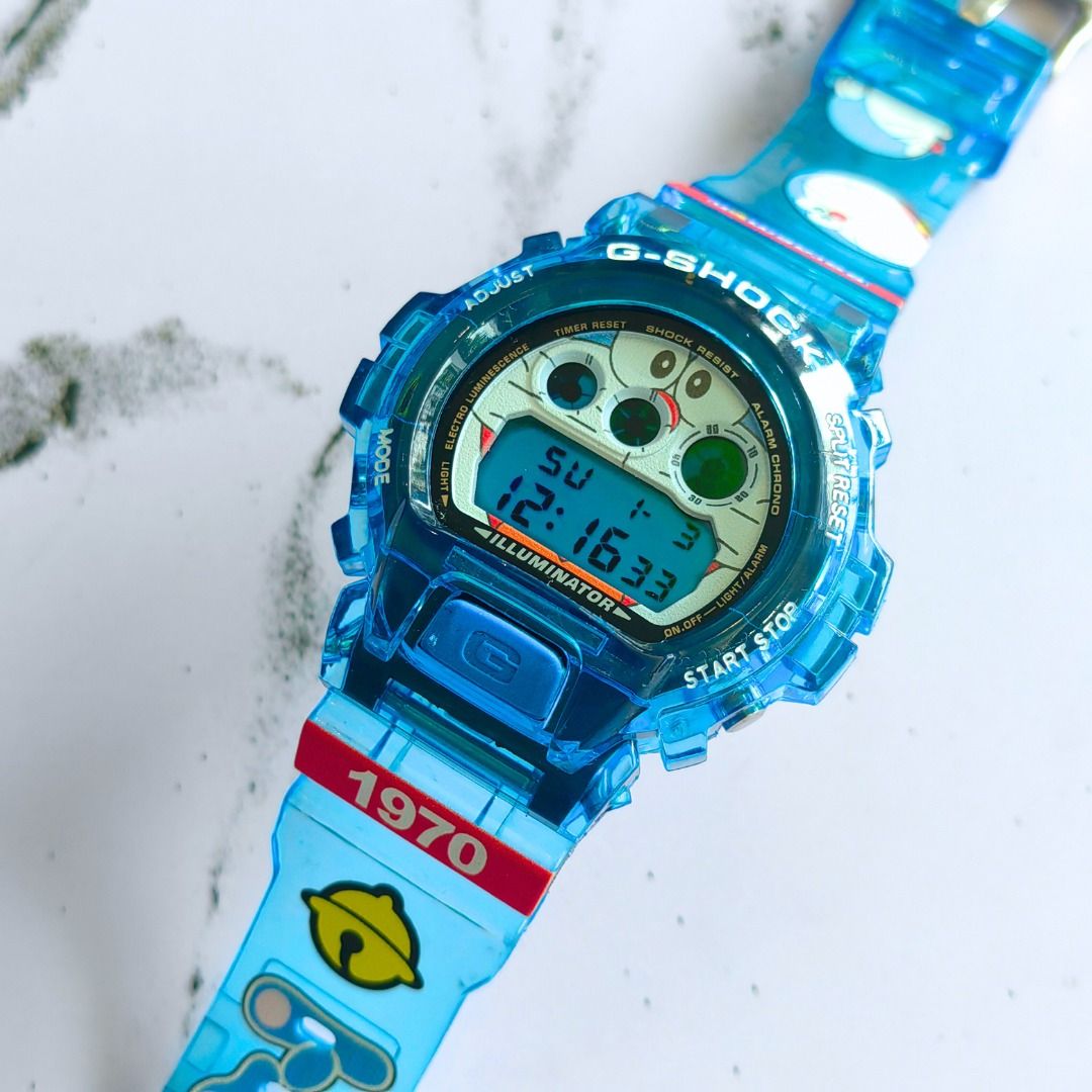 Doraemon Custom Design for DW 6900 G Shock Watch Custom G Shock Special Custom G Shock Men s Fashion Watches Accessories Watches on Carousell