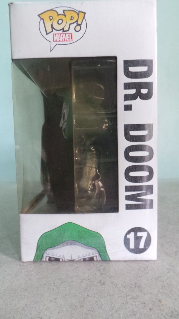 Dr Doom 17 Bobble-Head Funko (Category: Figurines & Statues) located in Quezon City. Submitted by matt.murdock (Listing ID 1313877673, Image 2). Description: BIB (nilalabas lang to check item condition) Please see pics for item condition. Fades and some wear due to age. Shipping by lalamove or other courier. Buyer can book for peace of mind. pwede din pickup my place at QC. Shipping shouldered by buyer Payment first before shipping or pwede pabil
