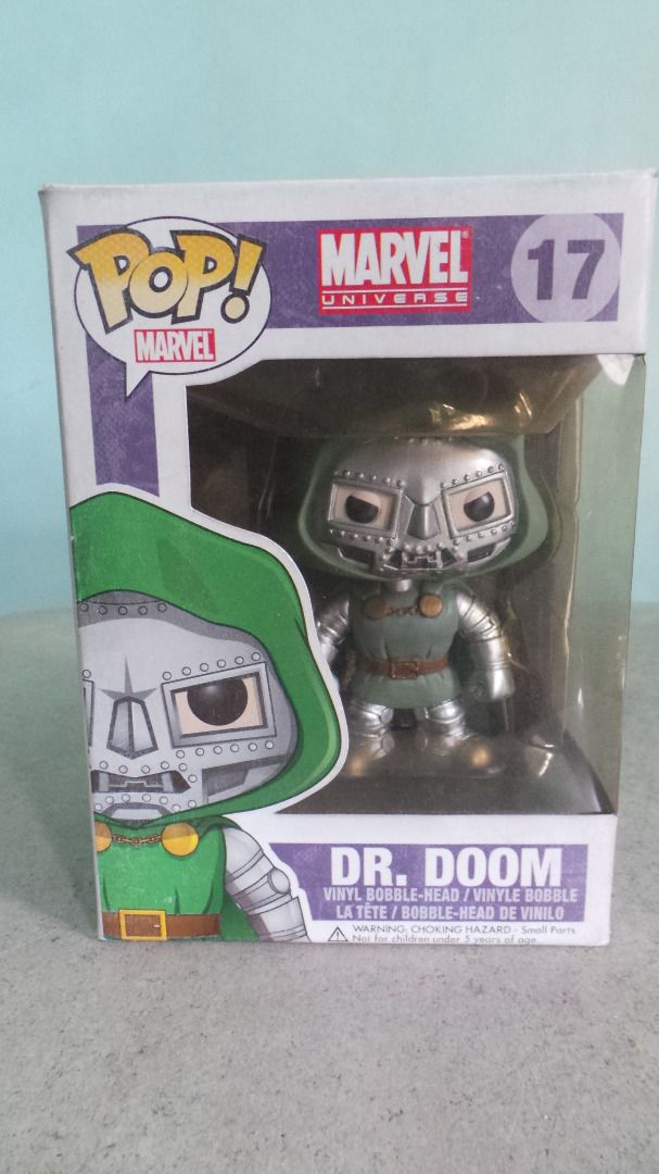 Dr Doom 17 Bobble-Head Funko (Category: Figurines & Statues) located in Quezon City. Submitted by matt.murdock (Listing ID 1313877673, Image 1). Description: BIB (nilalabas lang to check item condition) Please see pics for item condition. Fades and some wear due to age. Shipping by lalamove or other courier. Buyer can book for peace of mind. pwede din pickup my place at QC. Shipping shouldered by buyer Payment first before shipping or pwede pabil